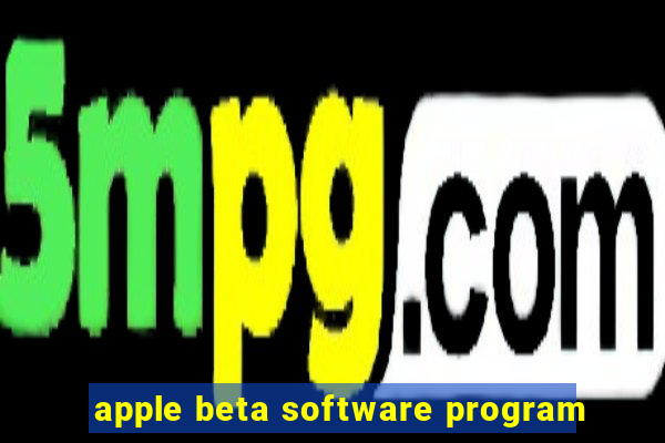 apple beta software program